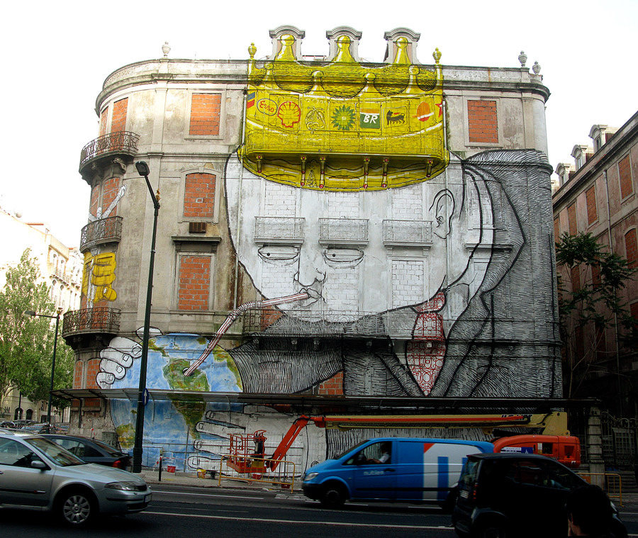 Collaboration with Blu, Lisbon, Portugal