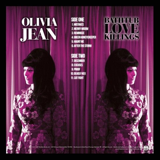 Olivia Jean ‎– Bathtub Love Killings - Back